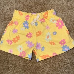 Garanimals Yellow Floral Elastic-Waist Shorts